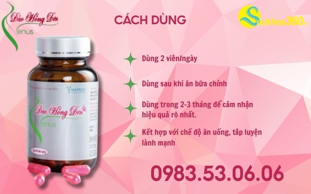 Cách Dùng Đào Hồng Đơn Venus Đúng Chuẩn