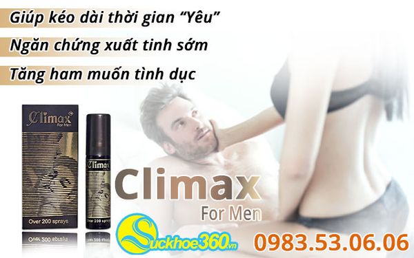 công dụng climax for men
