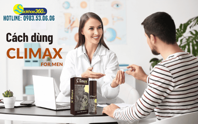hướng dẫn sử dụng Climax For Men cách dùng đúng