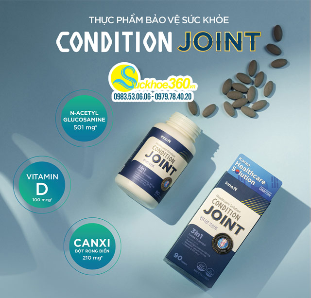 Condition Joint giúp bảo vệ mô sụn khớp, bổ sung dưỡng chất cho khớp