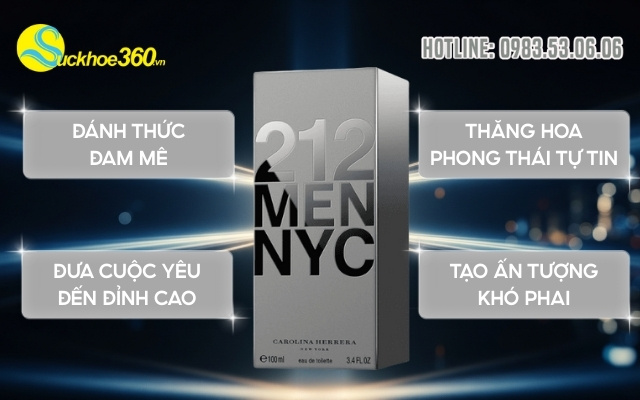 Công dụng của nước hoa 212 Men NYC