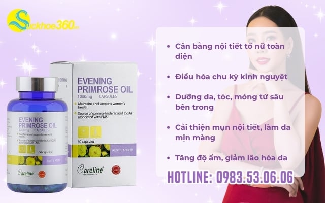 Công dụng của Careline Evening Primrose Oil