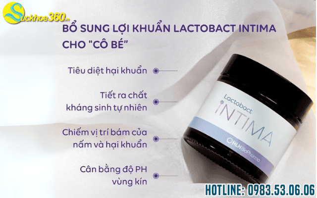 Công dụng chính của viên uống Lactobact Intima
