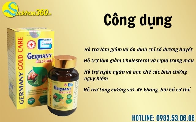 Công dụng chính của Germany Gold Care là gì?