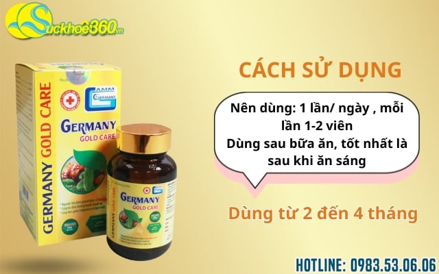 Hướng dẫn chi tiết cách sử dụng Germany Gold Care