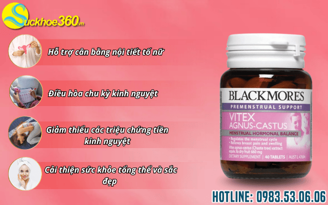 Công dụng của Blackmores Vitex Agnus Castus