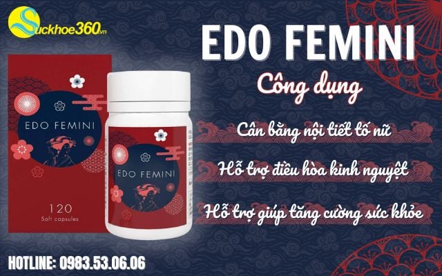 công dụng của viên uống Edo Femini