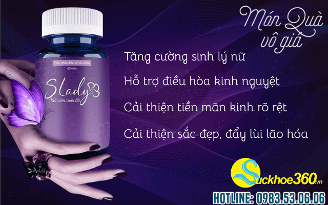 Công dụng nổi bật của viên uống SLady