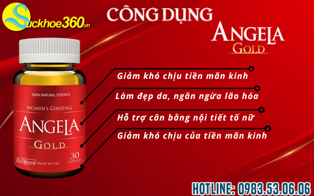 Công dụng nổi trội của viên uống Sâm Angela Gold