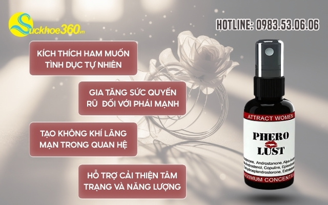 Công dụng nổi bật của nước hoa Phero Lust