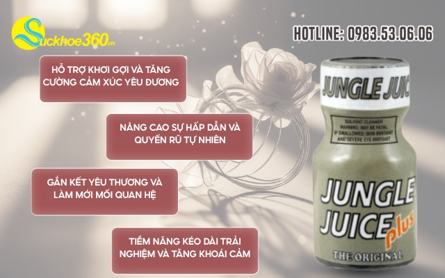 Công dụng của Nước Hoa Tình Yêu Junge Juice Plus