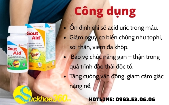 Công dụng của Gout Aid