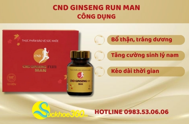 Công dụng thực tế của Cnd Ginseng Run Man ra sao?