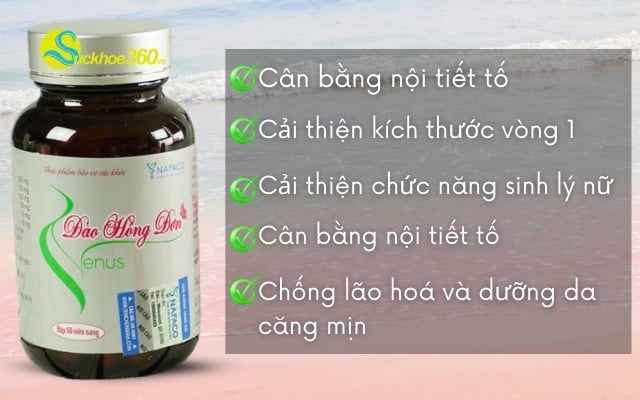 Viên uống Đào Hồng Đơn Venus có công dụng gì