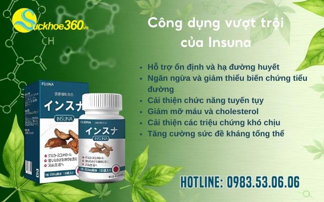 Khám Phá Công Dụng Vượt Trội Của Viên Uống Insuna