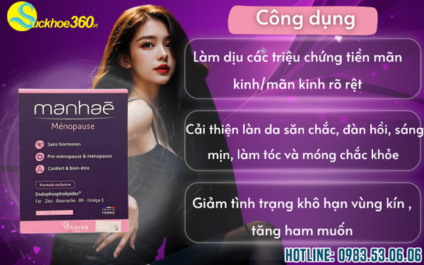 Công dụng của Manhaé Ménopause đối với sức khỏe