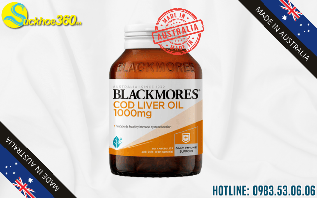 Nguồn gốc xuất xứ của Blackmores Cod Liver Oil 1000mg