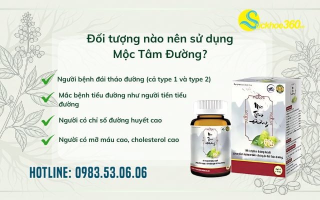 Đối tượng nào nên sử dụng Mộc Tâm Đường?