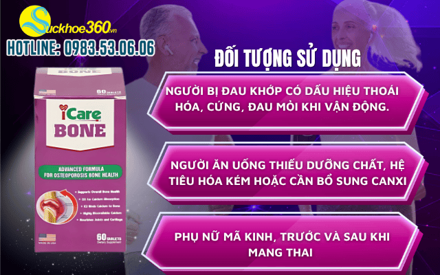 Ai nên sử dụng viên uống hỗ trợ xương khớp Icare Bone này?