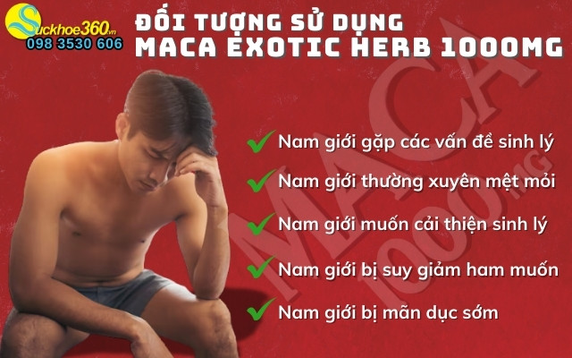 Đối tượng nên sử dụng Puritan’s Pride Maca Exotic Herb 1000mg