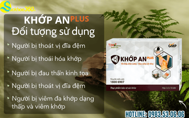 Đối tượng sử dụng sản phẩm Khớp An Plus Nanofrance