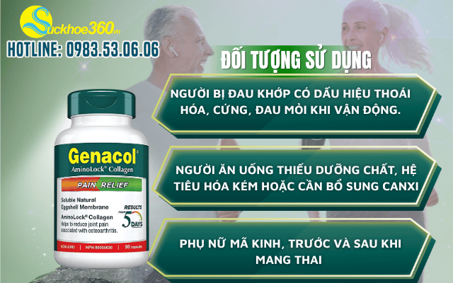 Đối tượng nên sử dụng và không nên sử dụng Genacol Pain Relief