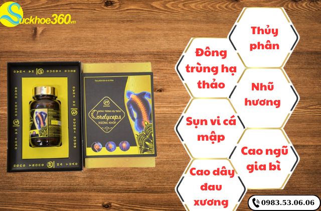Thành phần của Đông Trùng Hạ Thảo Cordyceps