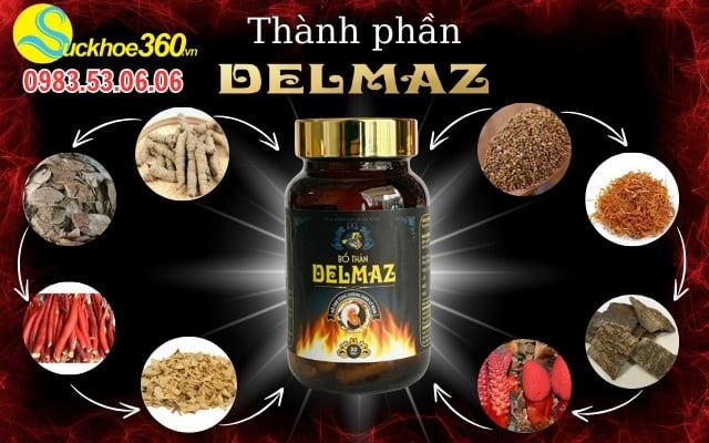 Viên uống Delmaz có những thành phần gì ?