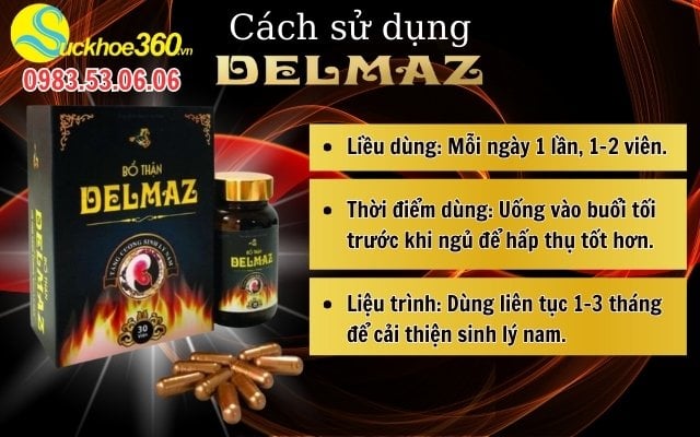 Cách sử dụng viên uống Delmaz để đạt được hiệu quả