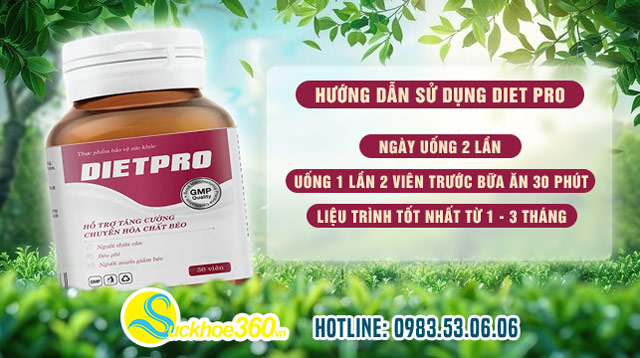 Cách sử dụng Diet Pro