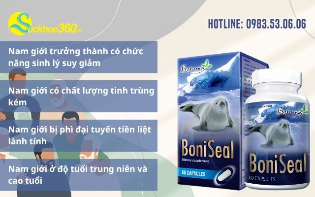 Đối tượng sử dụng viên uống BoniSeal