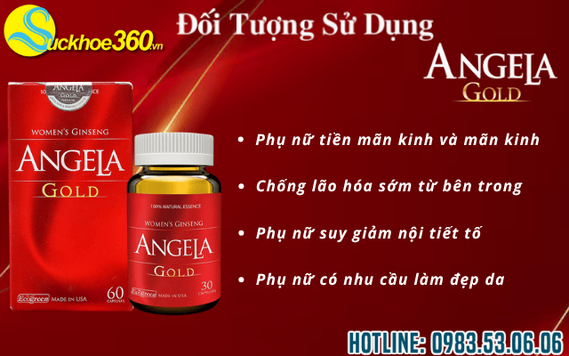 Đối tượng nào nên sử dụng viên uống Sâm Angela Gold