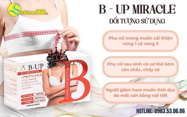 đối tượng sử dụng b-up miracle