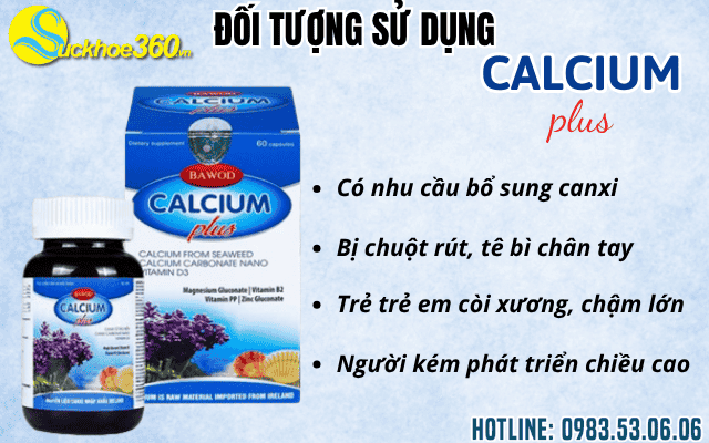 Đối tượng sử dụng Bawod Calcium Plus