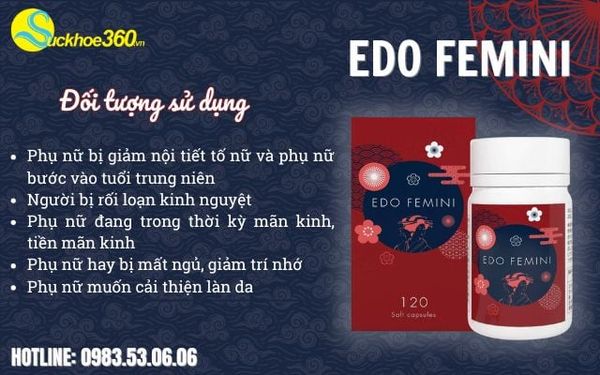 Đối tượng sử dụng viên uống Edo Femini