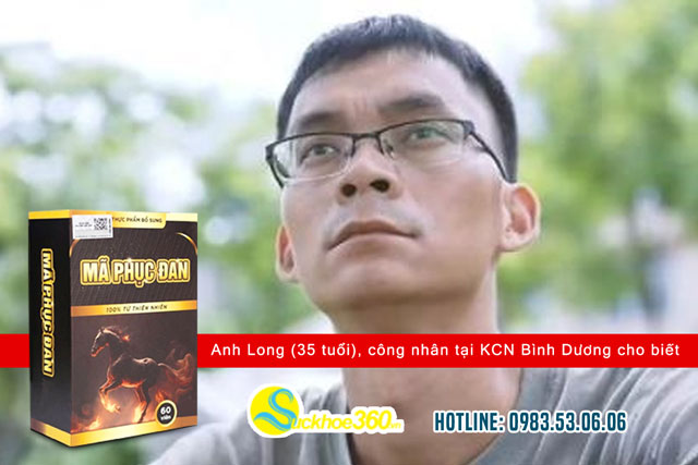 Anh Long (35 tuổi), công nhân tại KCN Bình Dương đã sử dụng mã phục đan cho biết: