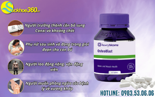 Đối tượng sử dụng Osteoblast Henry Blooms