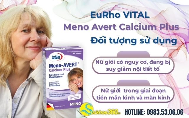 đối tượng sử dụng EuRho Vital Meno Avert Calcium Plus