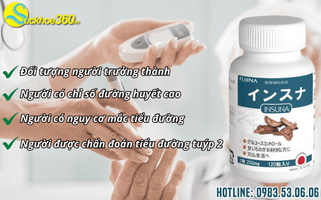 Đối tượng sử dụng viên uống Insuna