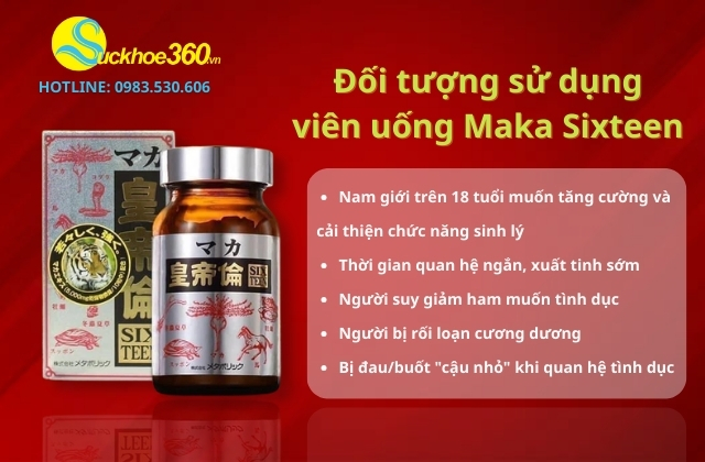 Đối tượng sử dụng sản phẩm Maka Sixteen
