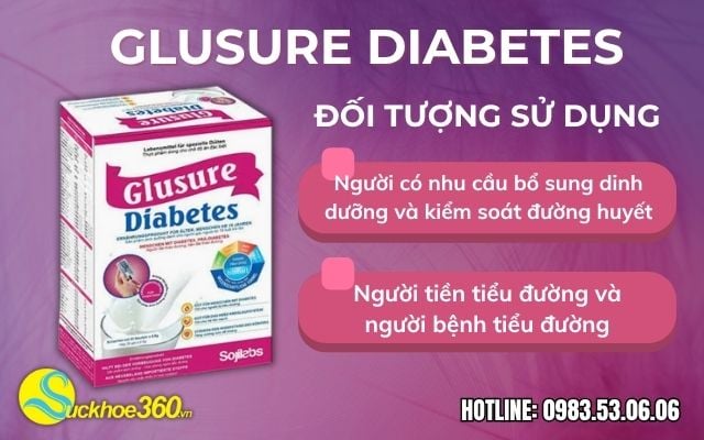 đối tượng sử dụng Glusure Diabetes