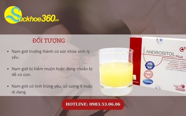 Đối tượng sử dụng Andrositol Plus