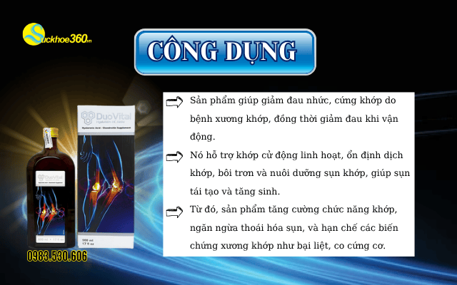 DuoVital có các công dụng nổi bật nào?