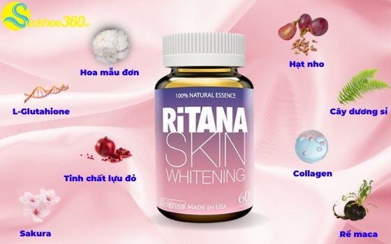 Thành phần sử dụng trắng da RITANA