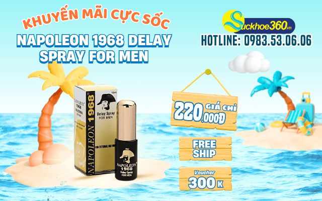 Napoleon 1968 Delay Spray For Men chính hãng mua ở đâu