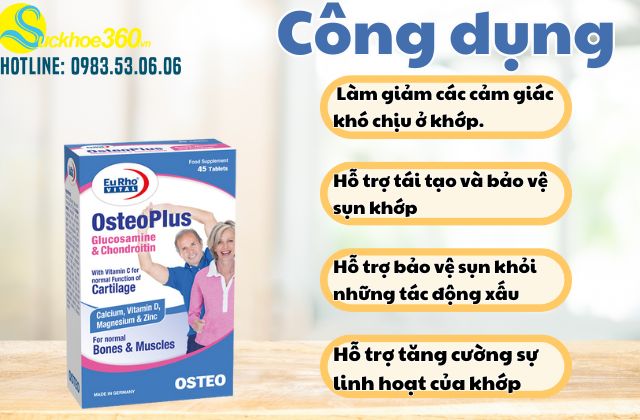 Công dụng của Eurho Vital Osteo Plus