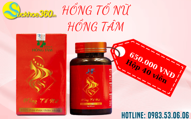 Viên uống Hồng Tố Nữ Hồng Tâm giá bao nhiêu?