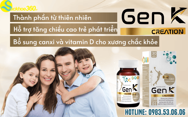 Viên uống Gen K Creation là sản phẩm gì?