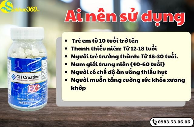 Đối tượng sử dụng GH Creation EX