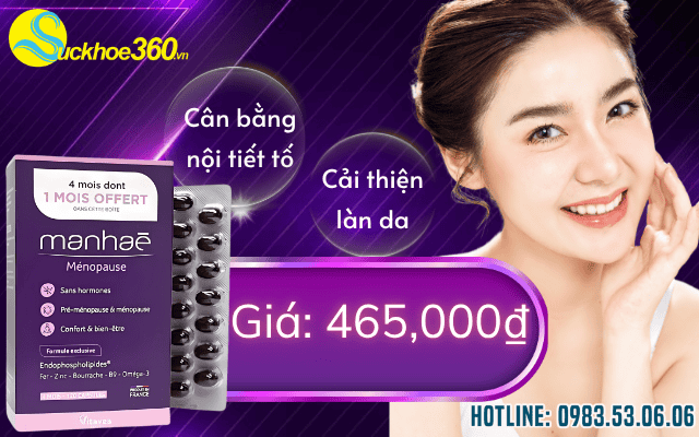 Sản phẩm Manhaé Ménopause Pháp có giá bao nhiêu?